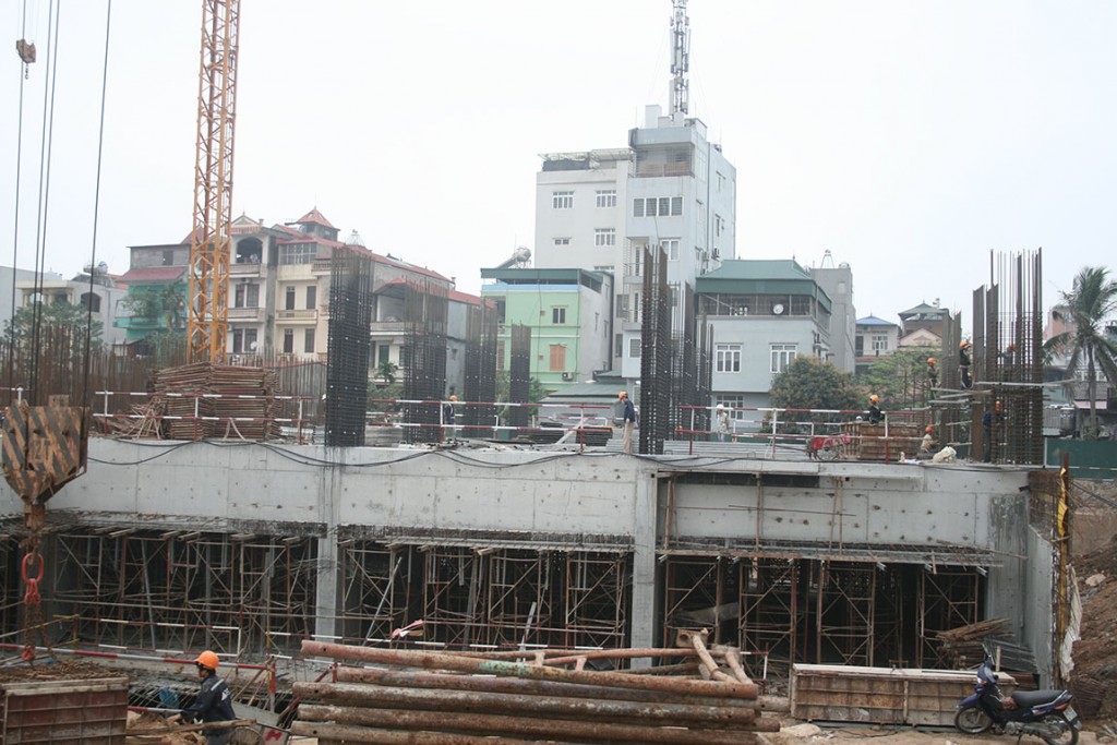 tiến độ chung cư goldmark city