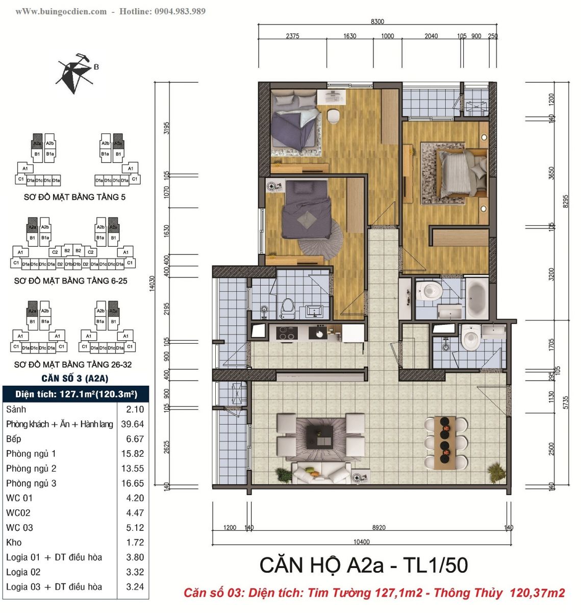 căn số 03 goldsilk complex