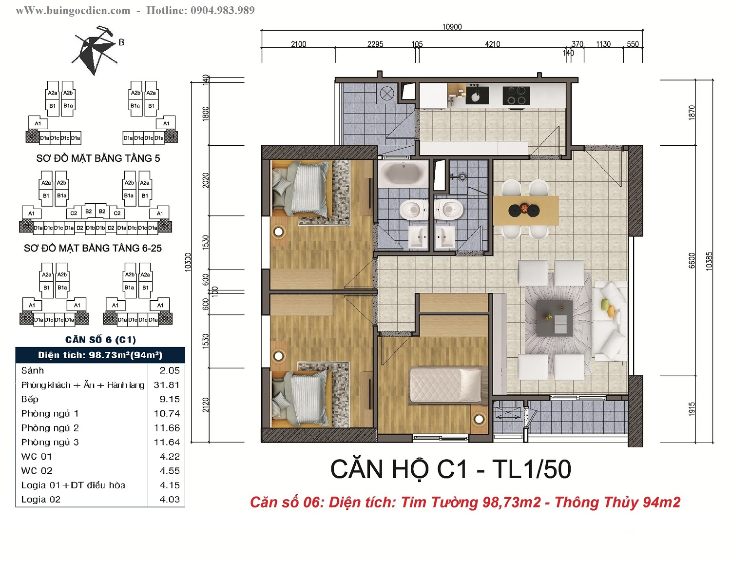căn số 06 goldsilk complex